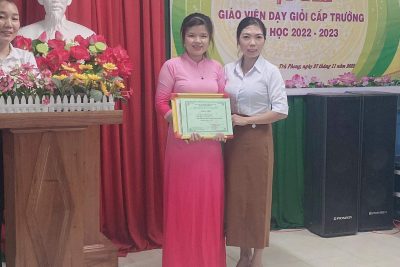 Thực hiện kế hoạch số 55/ KH-MNTP ngày 21/11/2022 nhà trường tổ chức hội thi giáo viên dạy giỏi cấp trường năm 2022- 2023